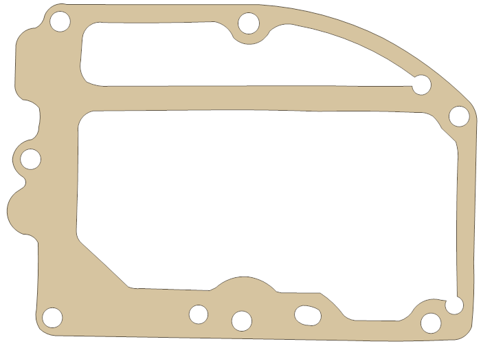 -Vintage Outboard & Marine Supply KF7 1 gasket outline