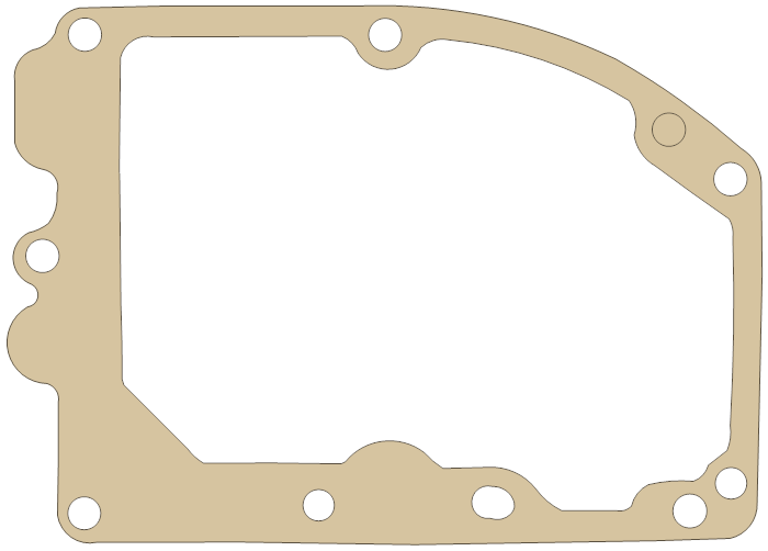 -Vintage Outboard & Marine Supply KG7 3 gasket outline