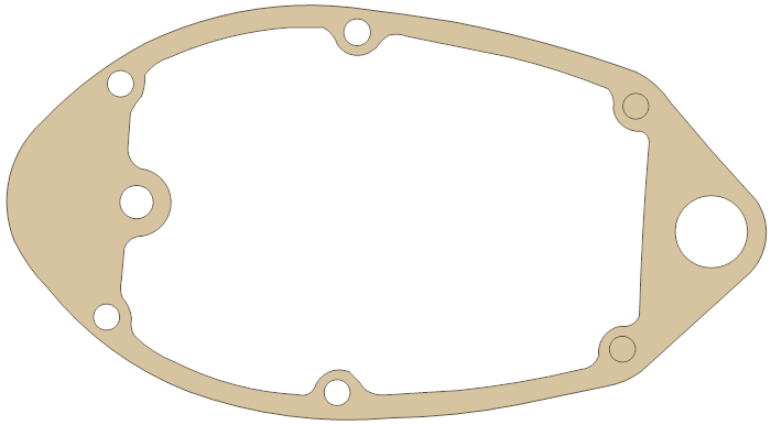 -Vintage Outboard & Marine Supply KG4 2 gasket outline