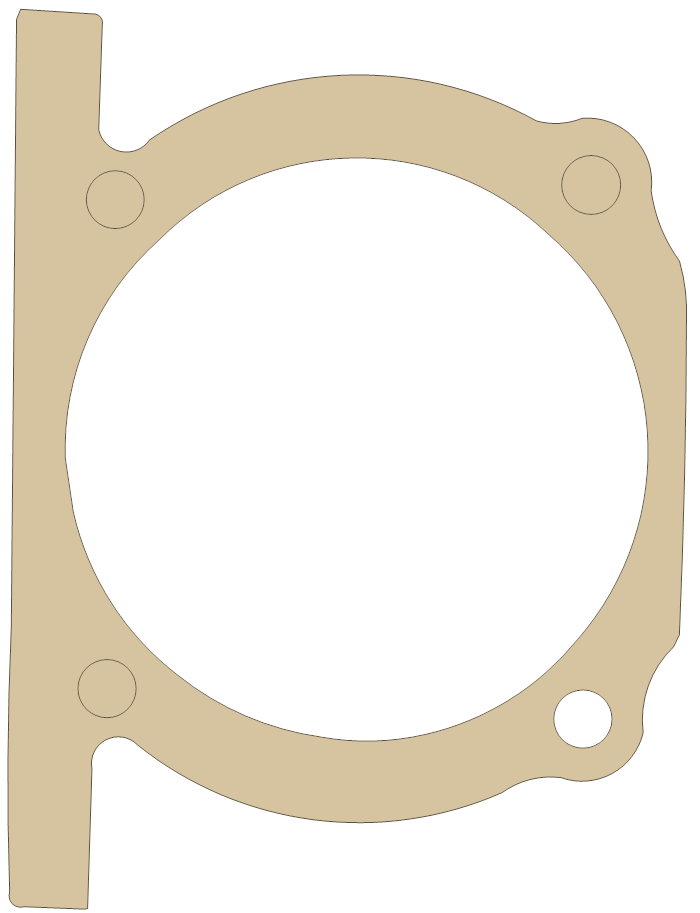 -Vintage Outboard & Marine Supply KG4 6 gasket outline
