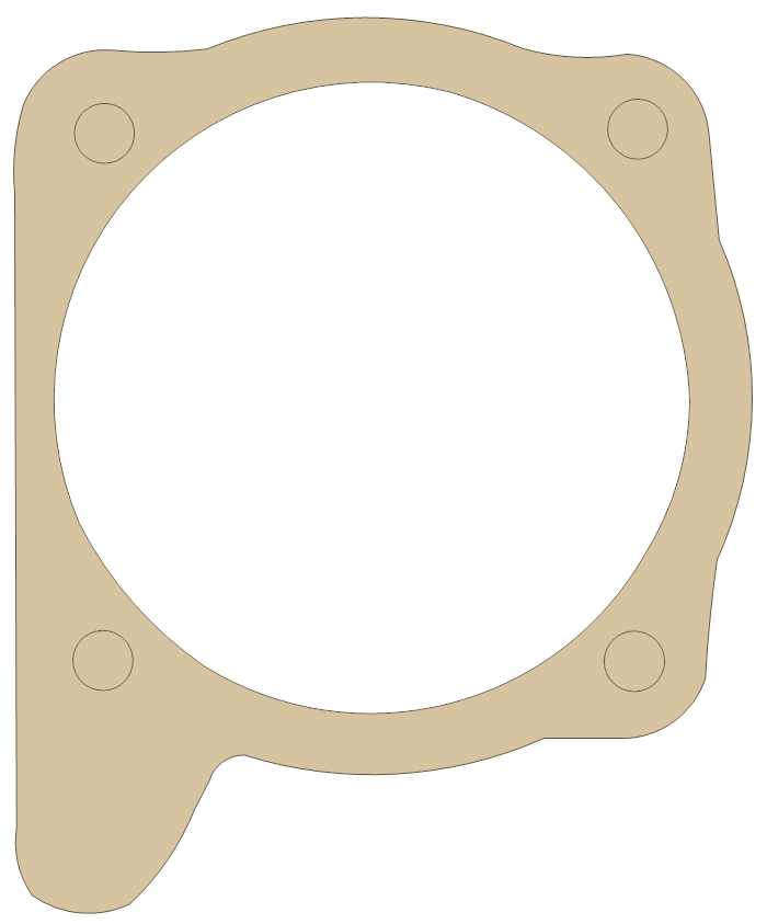 -Vintage Outboard & Marine Supply KF5 3 gasket outline