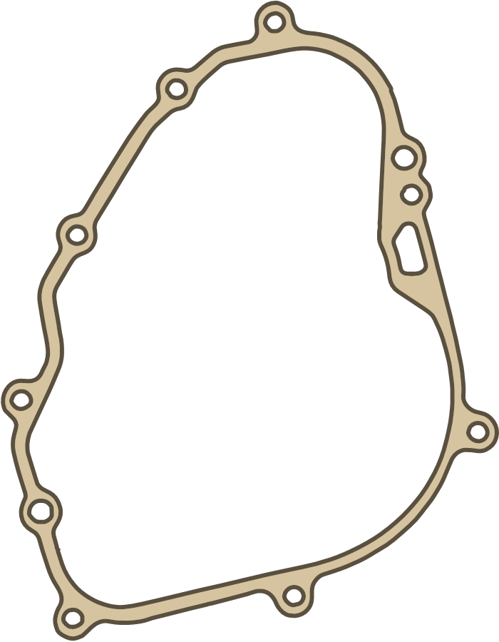 Kawasaki KDX KX 80 Clutch Crankcase Cover gasket outline