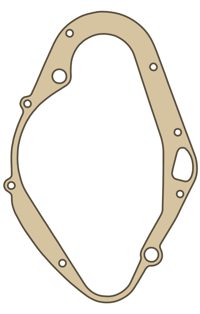 Suzuki Clutch Cover gasket outline, OEM 11482-29001, A material