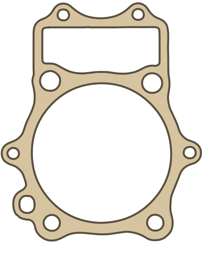 Kawasaki VN 1500 Cylinder Base gasket outline