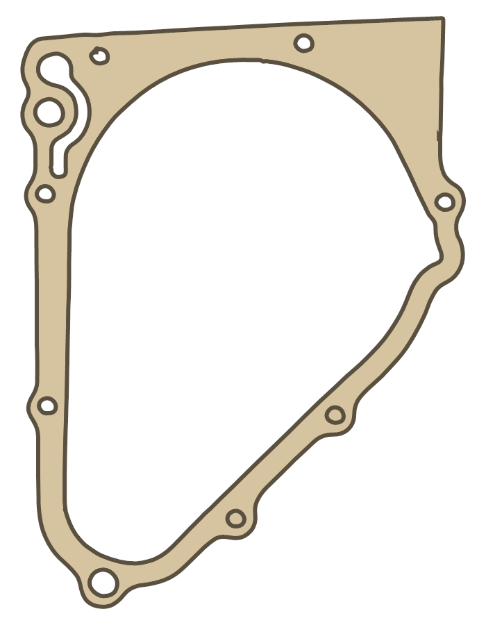 Honda L Gasket gasket outline, OEM 11395-369-000, A material
