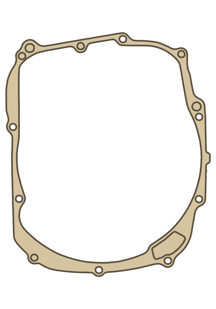 Yamaha Crankcase gasket outline, OEM 5L9-E5451-00, A material