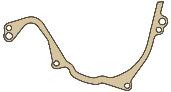 Yamaha FZX700 GASKET,CRCS COVER gasket outline