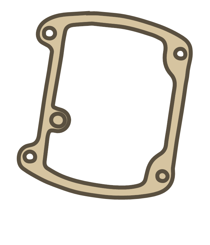 Yamaha YD3 GASKET, FLOAT CHAMBER gasket outline