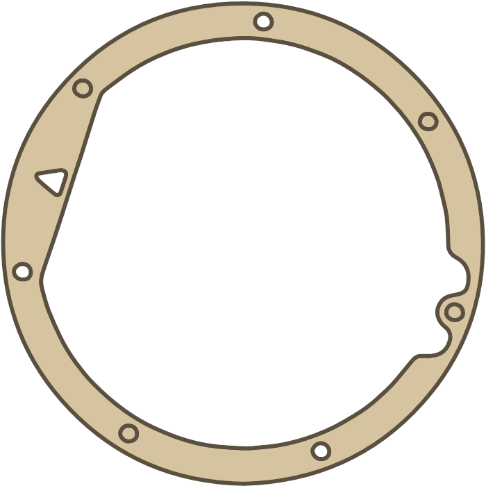 Kawasaki VN 750 Outside Clutch Cover Gasket  gasket outline