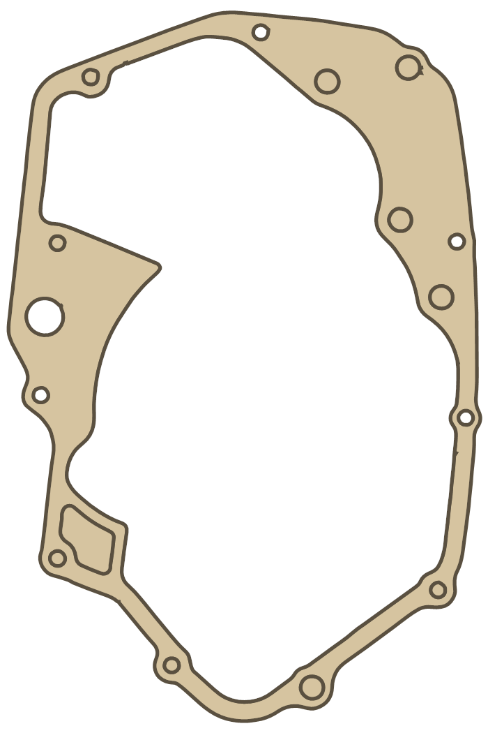 Honda CB 175  GASKET, R gasket outline