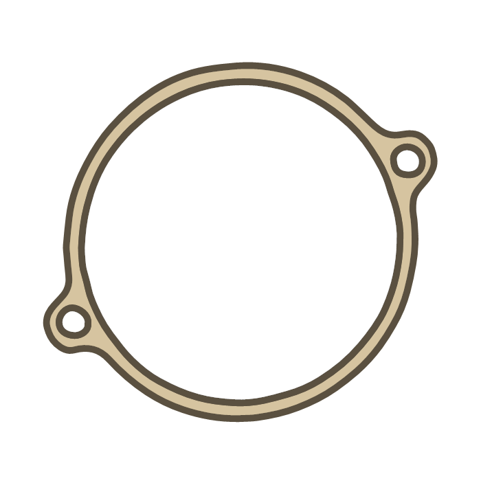 Kawasaki W1 W2 GASKET BRK CASE COVER  gasket outline
