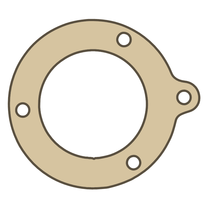 Royal Enfield CRANK CASE JOINT GASKET gasket outline, OEM 144621