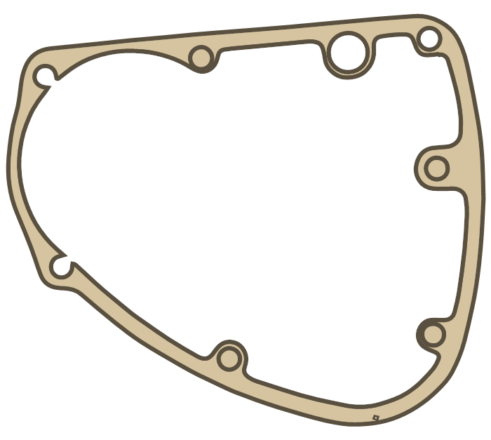 Royal Enfield Gearbox Case Joint Gasket gasket outline, OEM 144627
