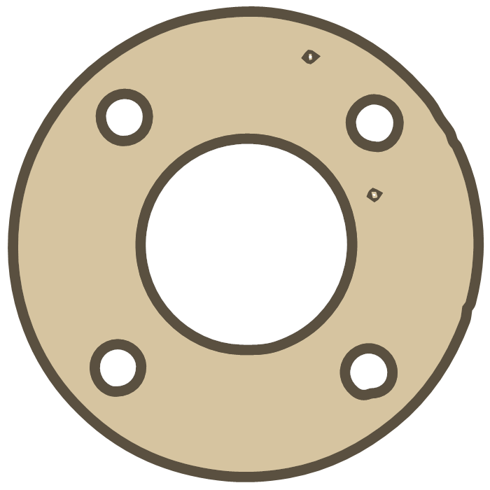 Royal Enfield Bullet 500 GASKET CHAIN CASE gasket outline