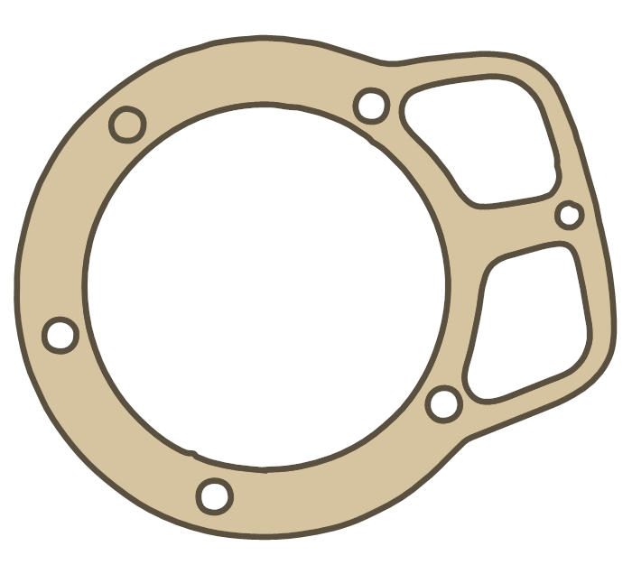 Royal Enfield Bullet 535 CYLINDER BASE gasket gasket outline