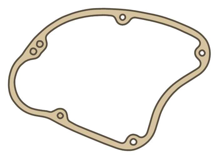 Royal Enfield Bullet 535 GASKET E-START gasket outline