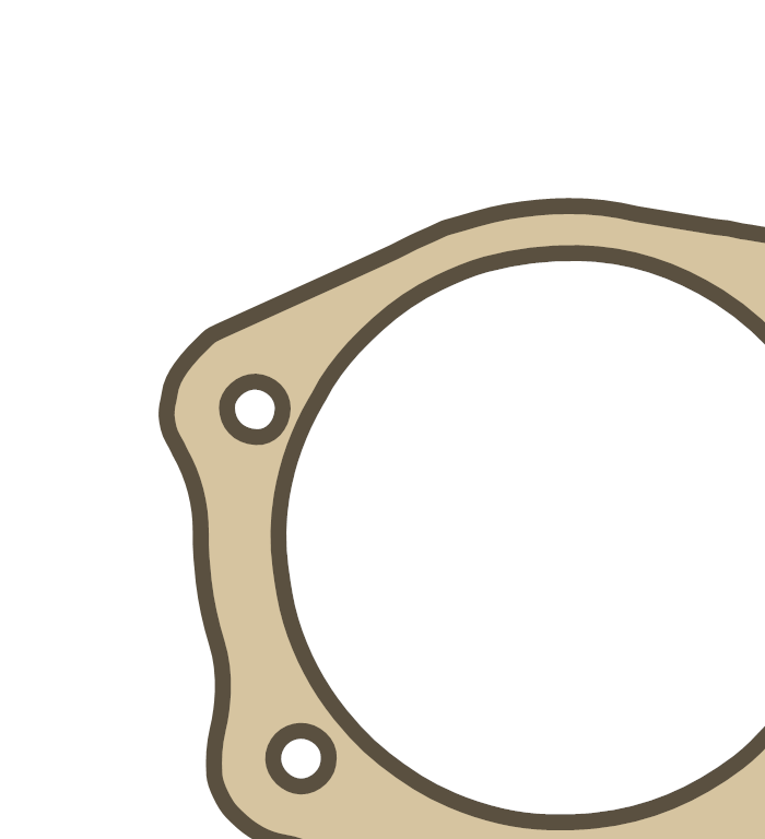 Honda Cylinder  gasket outline, OEM 12191-HP0-A00, A material