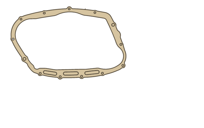 Suzuki Intruder Clutch Cover gasket outline