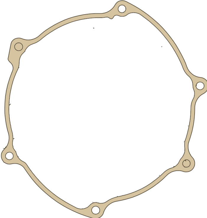 Yamaha WR 250 Outer Clutch Cover gasket outline