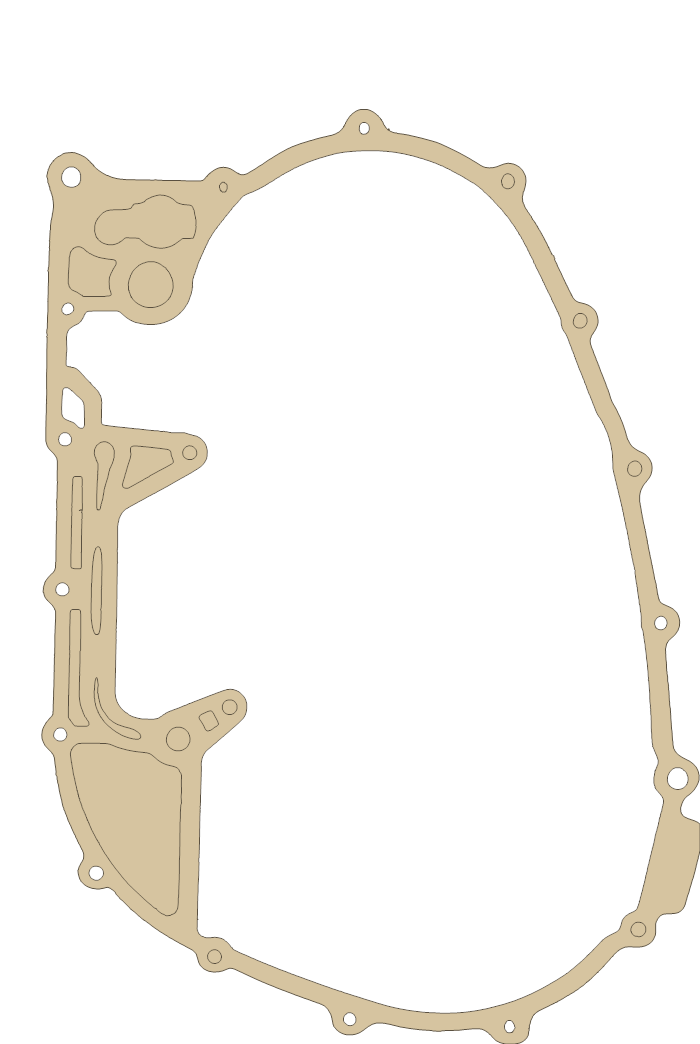 Yamaha TMAX XP 500 CRANKCASE COVER GASKET gasket outline
