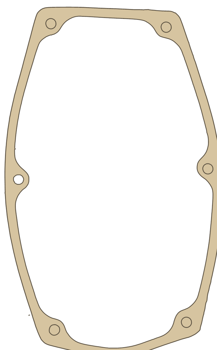 Garelli CLUTCH COVER GASKET gasket outline, OEM GM-016, A material