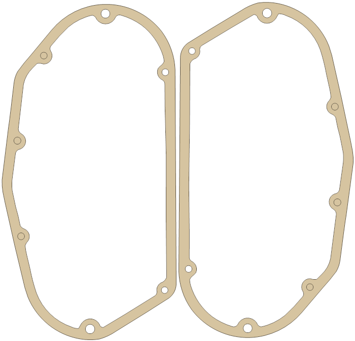 -Vintage Iron Primary gasket outline, OEM Primary Set, A material