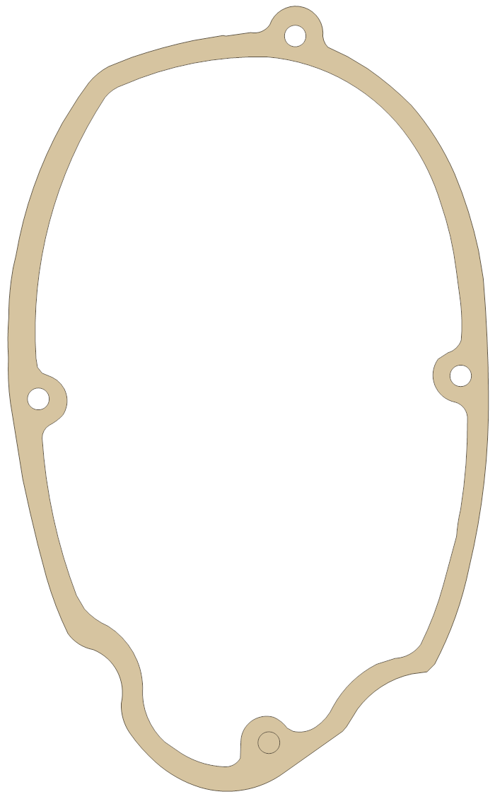 Hodaka Super Rat 100 1 gasket outline