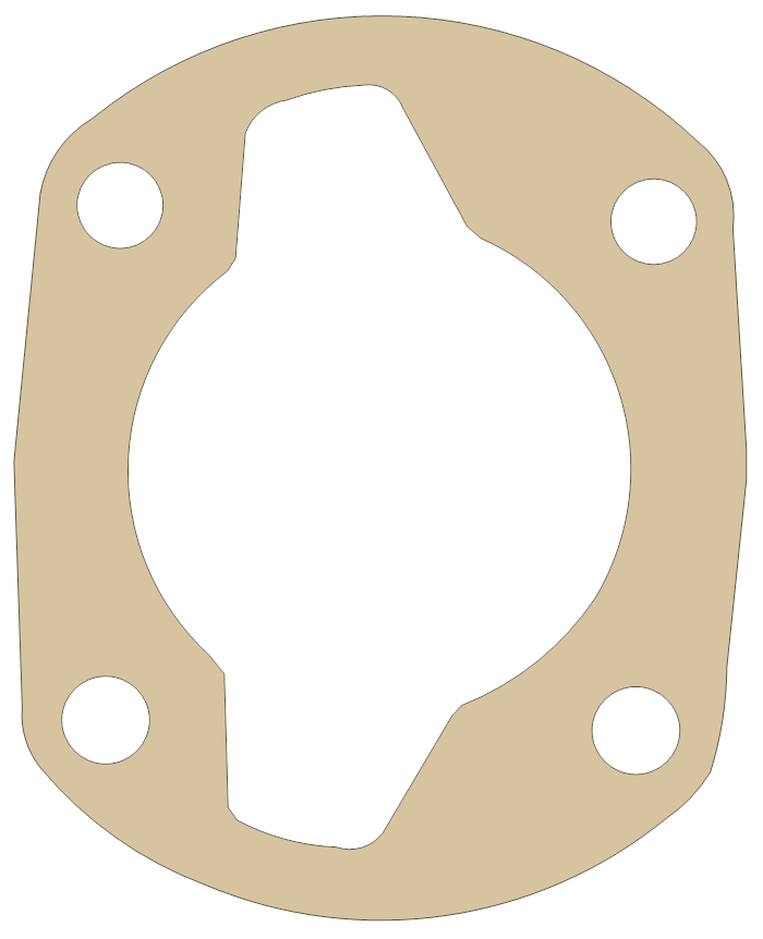 Hodaka Super Rat 100 2 gasket outline