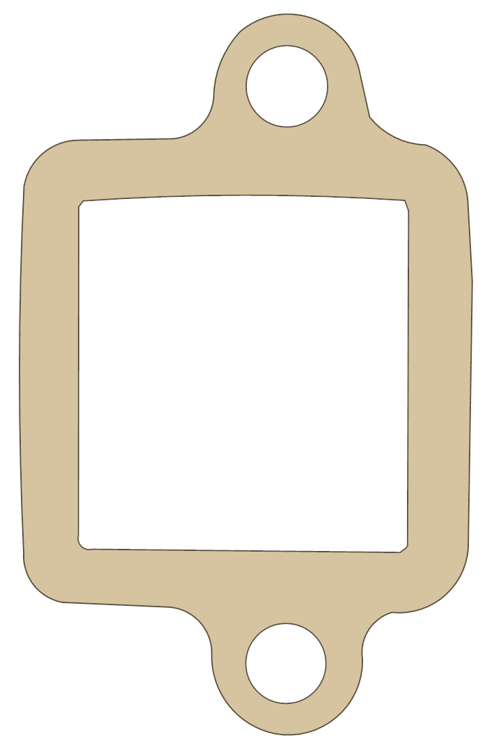 Hodaka Super Rat 100 4 gasket outline