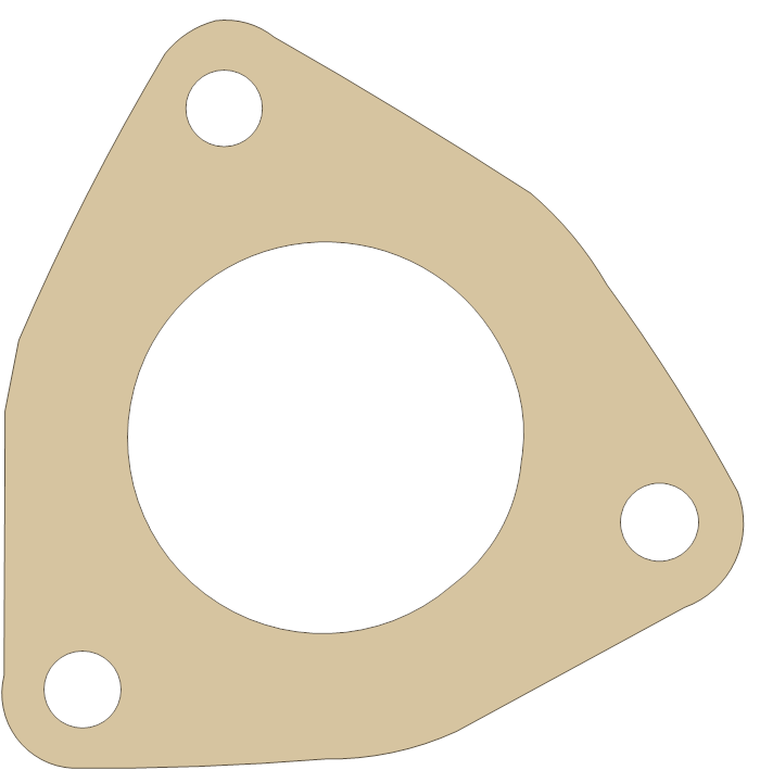 Hodaka Road Toad 2 gasket outline