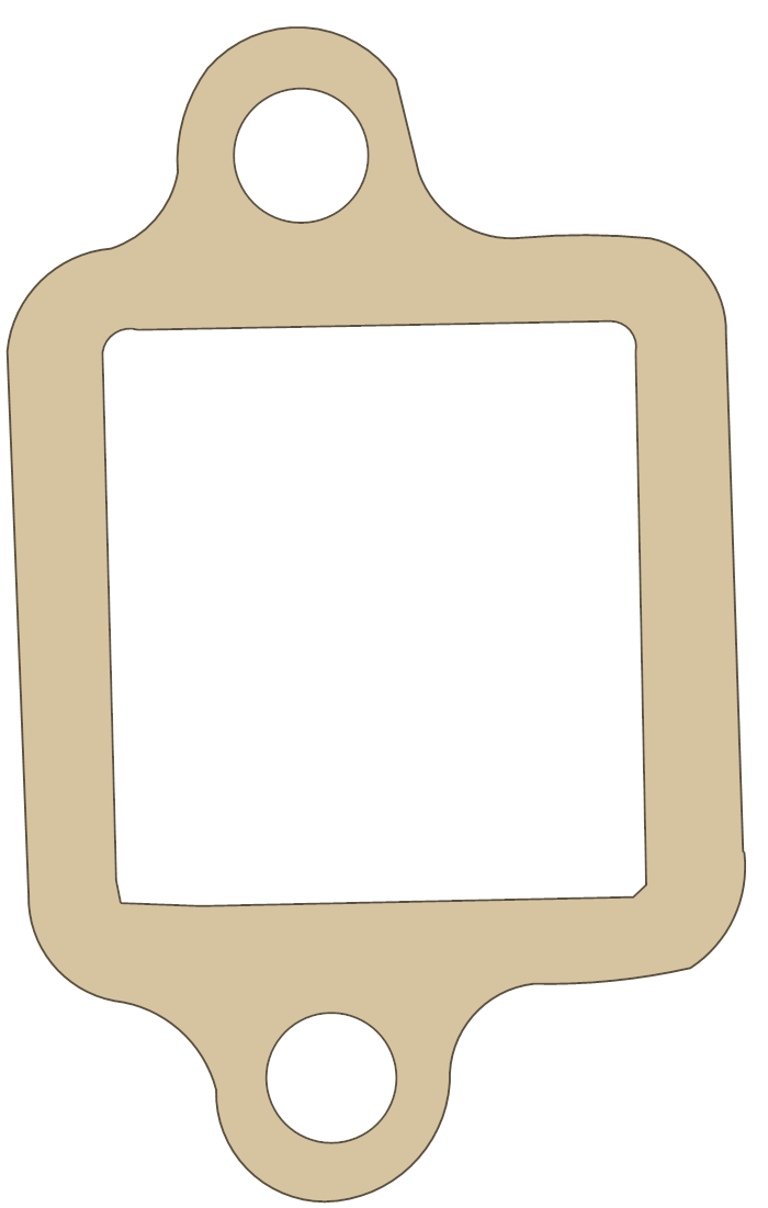 Hodaka Road Toad 3 gasket outline
