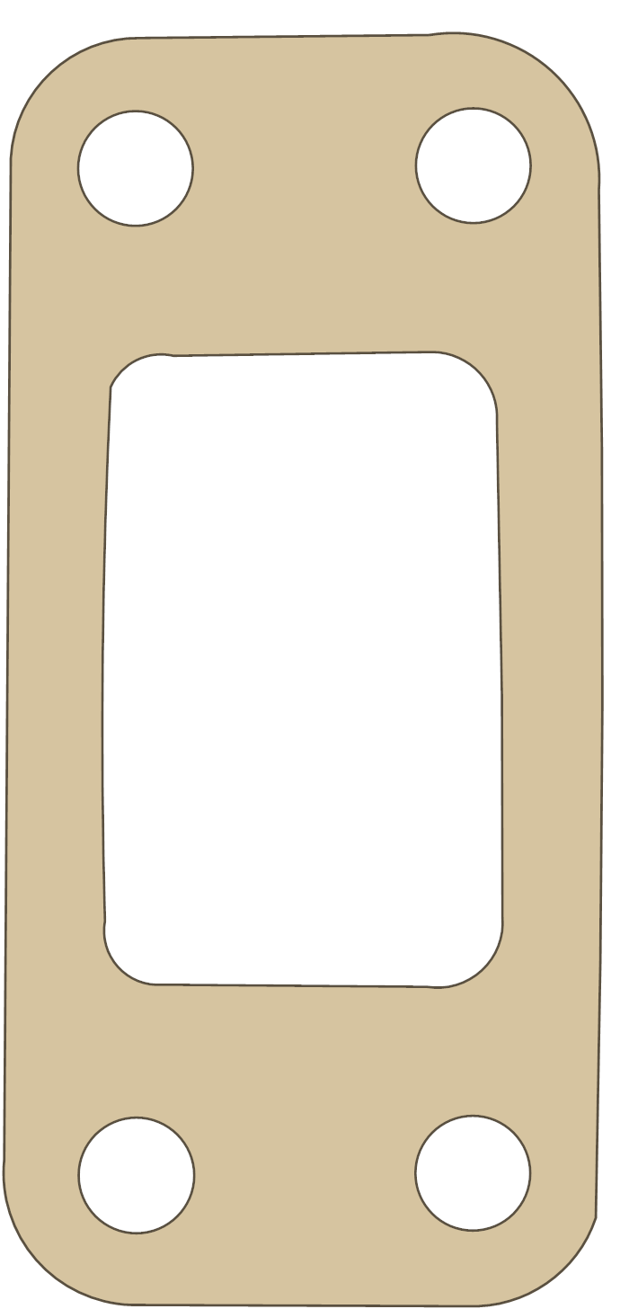 Hodaka Road Toad 4 gasket outline