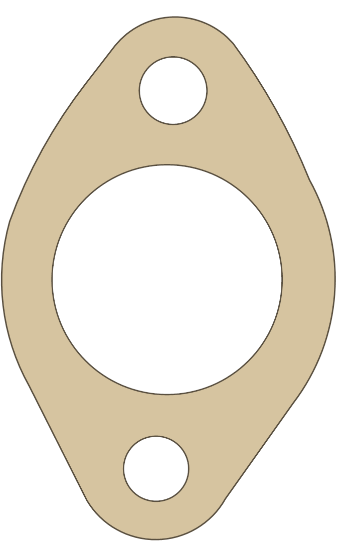 Hodaka Road Toad 5 gasket outline