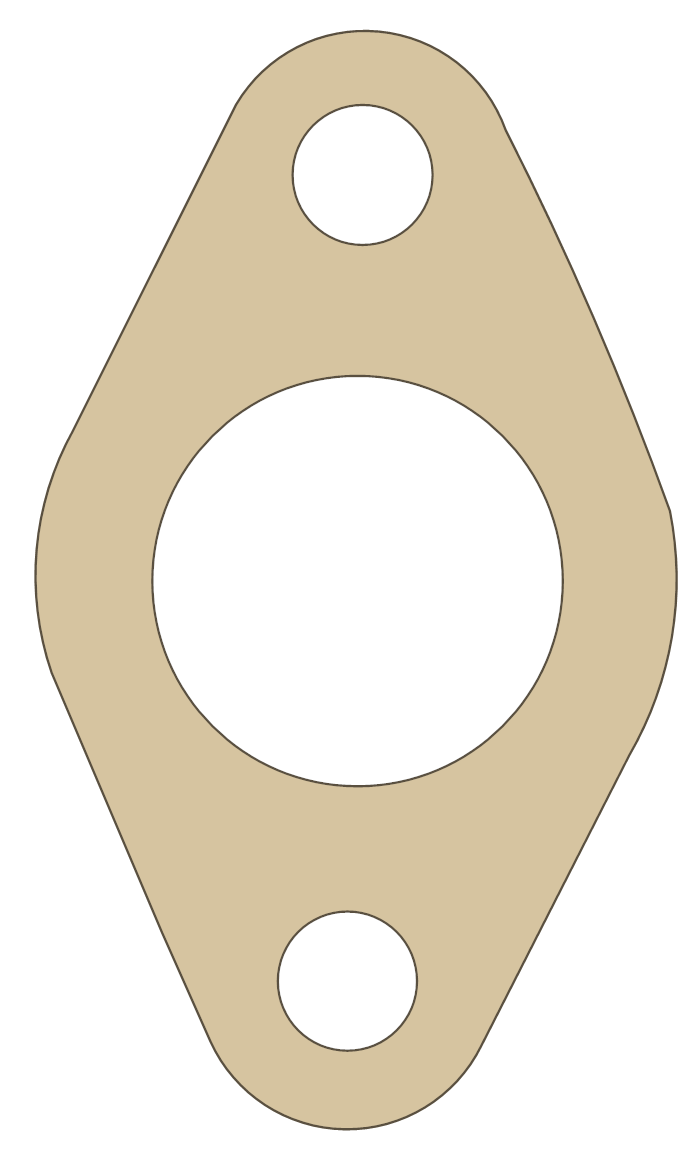 Hodaka Super Rat 4 gasket outline