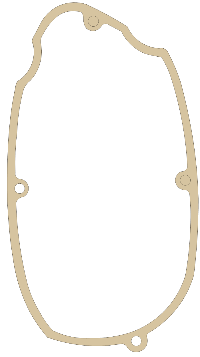 Hodaka Ace 100 1 gasket outline