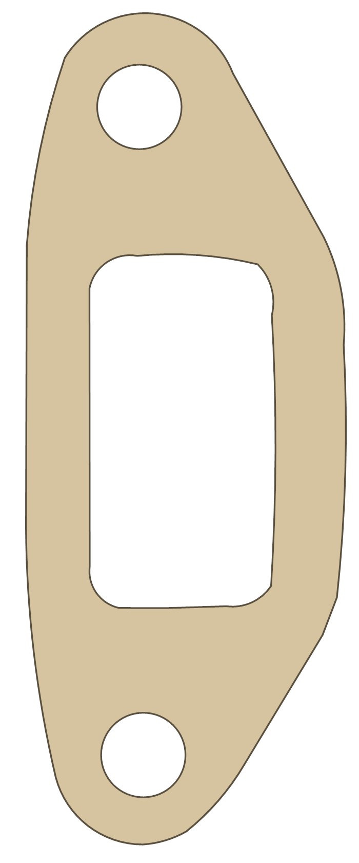 Hodaka Ace 100 2 gasket outline