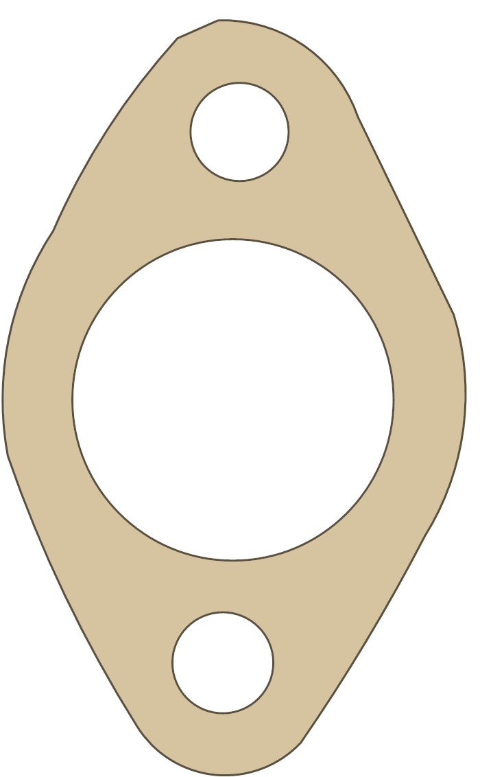 Hodaka Ace 100 3 gasket outline