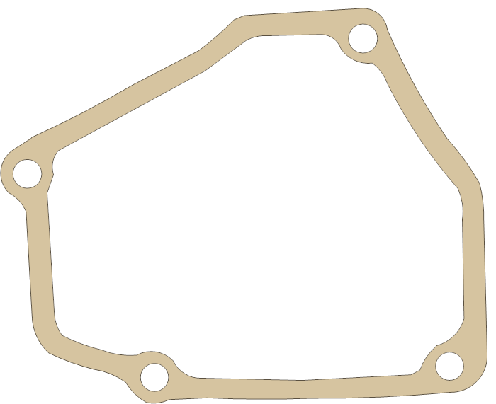 Hodaka 250 4 gasket outline