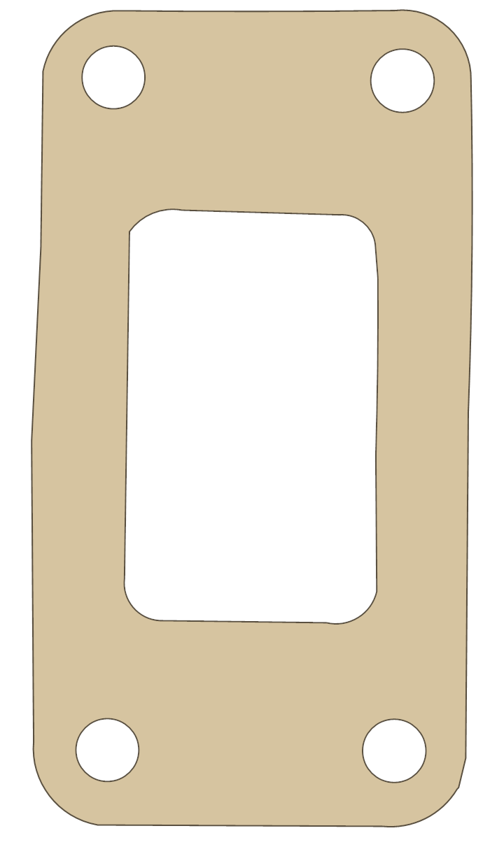 Hodaka 250 6 gasket outline