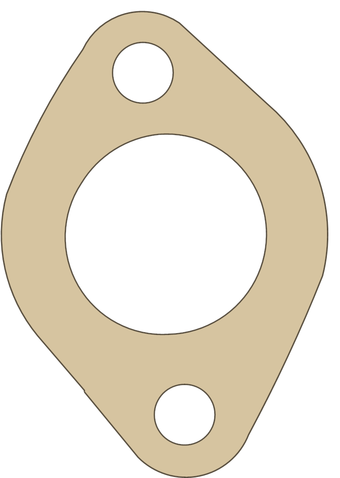Hodaka 250 7 gasket outline