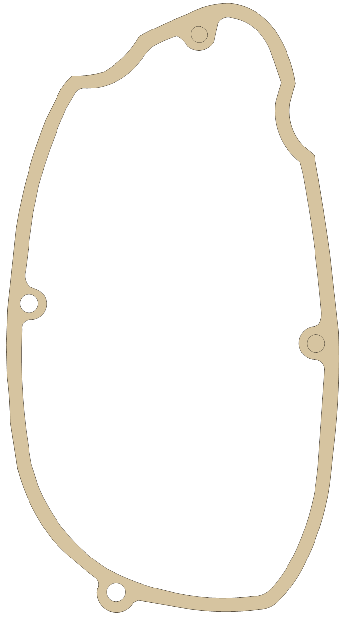 Hodaka Combat Wambat 1 gasket outline