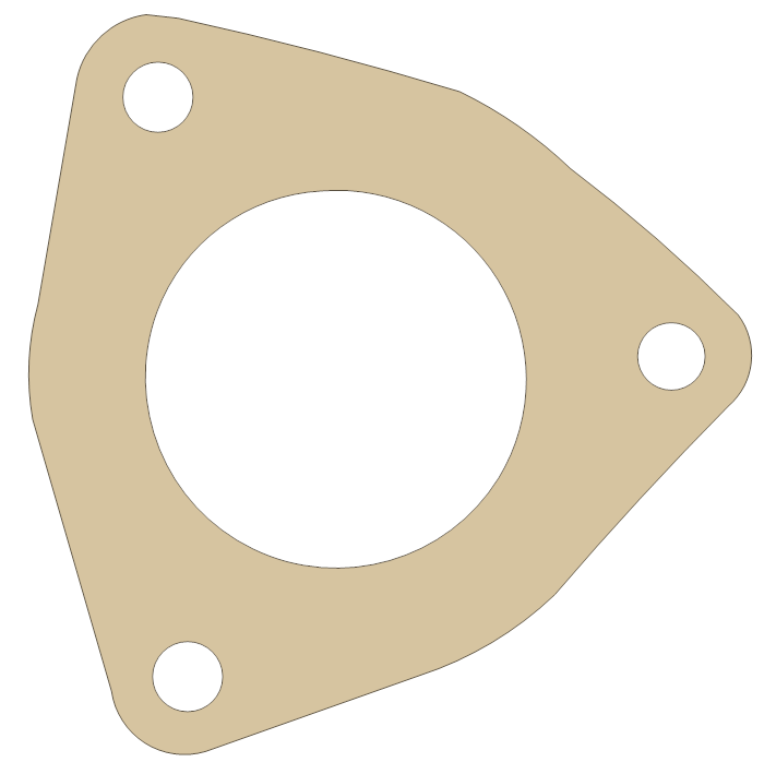Hodaka Combat Wambat 3 gasket outline