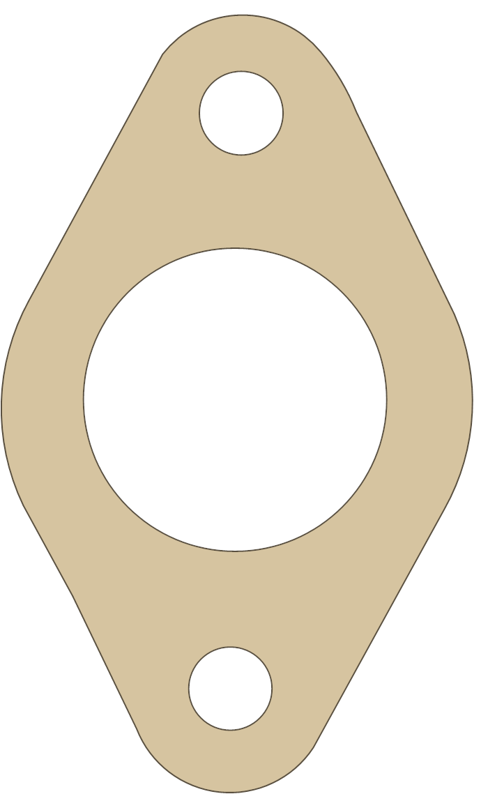 Hodaka Combat Wambat 5 gasket outline