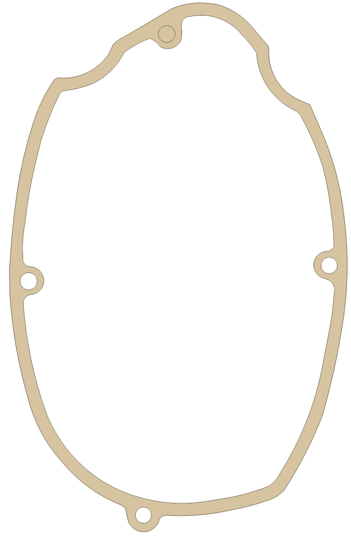 Hodaka Super Combat 1 gasket outline