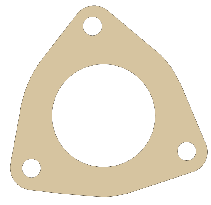 Hodaka Super Combat 2 gasket outline
