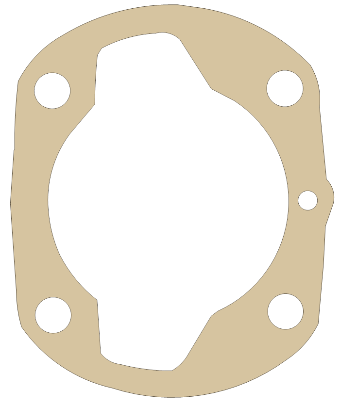 Hodaka Super Combat 5 gasket outline