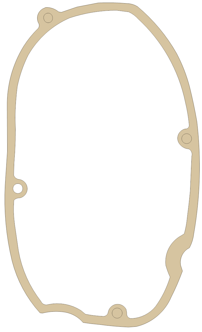 Hodaka Ace 90 1 gasket outline