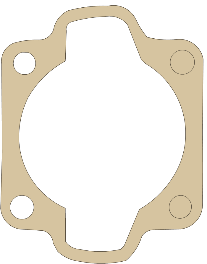 Hodaka Ace 90 2 gasket outline