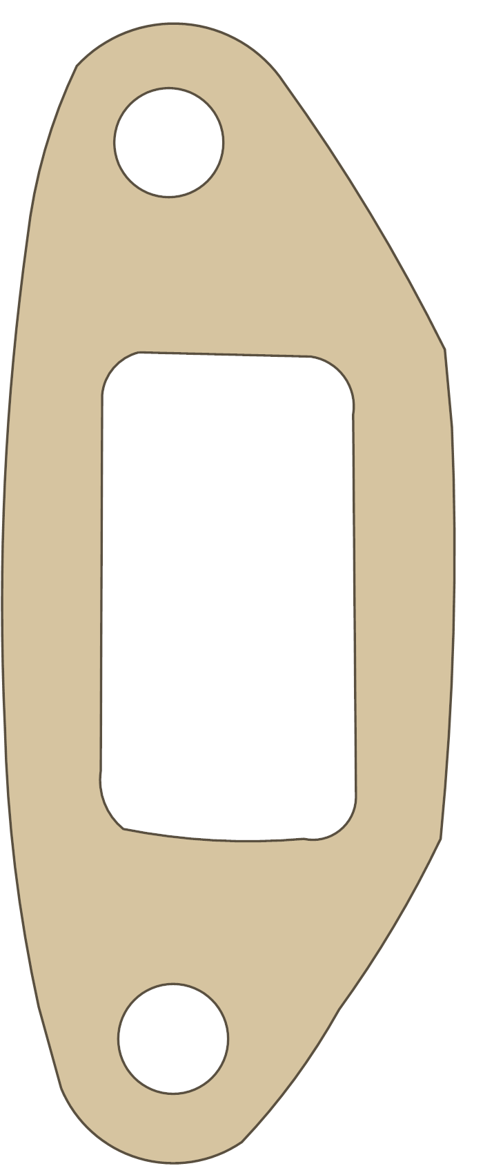 Hodaka Ace 90 3 gasket outline