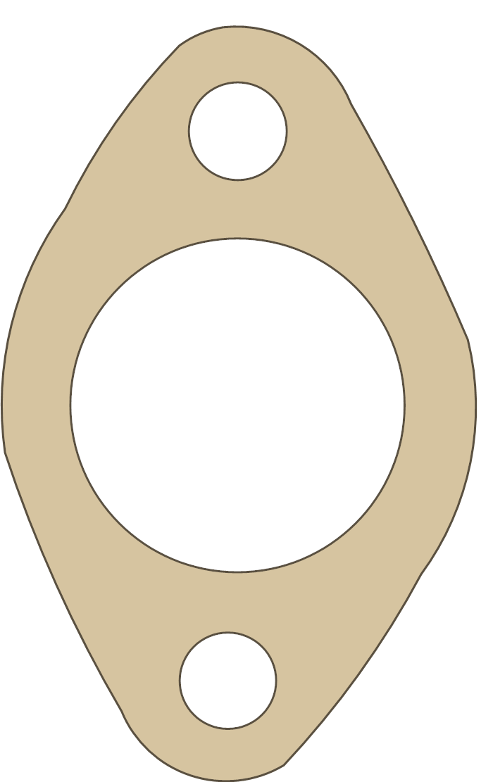 Hodaka Ace 90 4 gasket outline